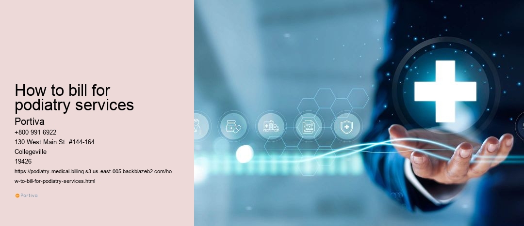 how to bill for podiatry services